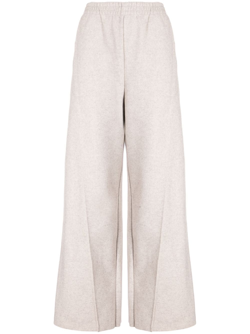 tout a coup high-waisted wide-leg track pants - Bianco