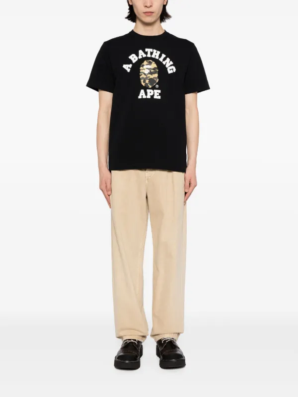 bape first camo college tee