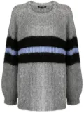 tout a coup brushed-effect striped jumper - Multicolour