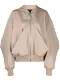 The Attico virgin-wool bomber jacket - Brown
