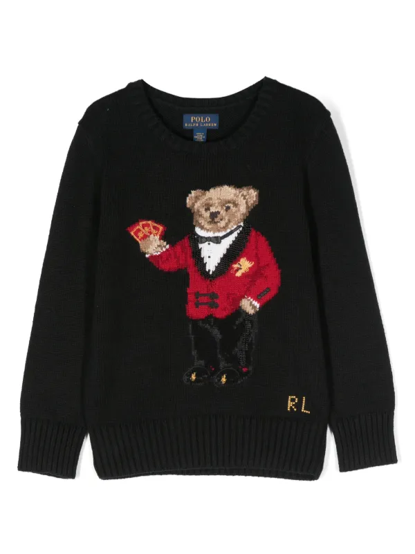 Ralph Lauren Kids Lunar New Year Polo Bear Jumper - Farfetch