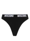 Moschino logo-waistband stretch-cotton briefs - Black