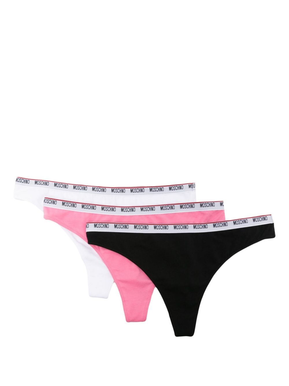 Image 1 of Moschino logo-waistband thongs (pack of three)