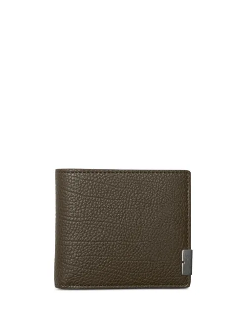 Portefeuille pliant en cuir à plaque B - Burberry - Modalova