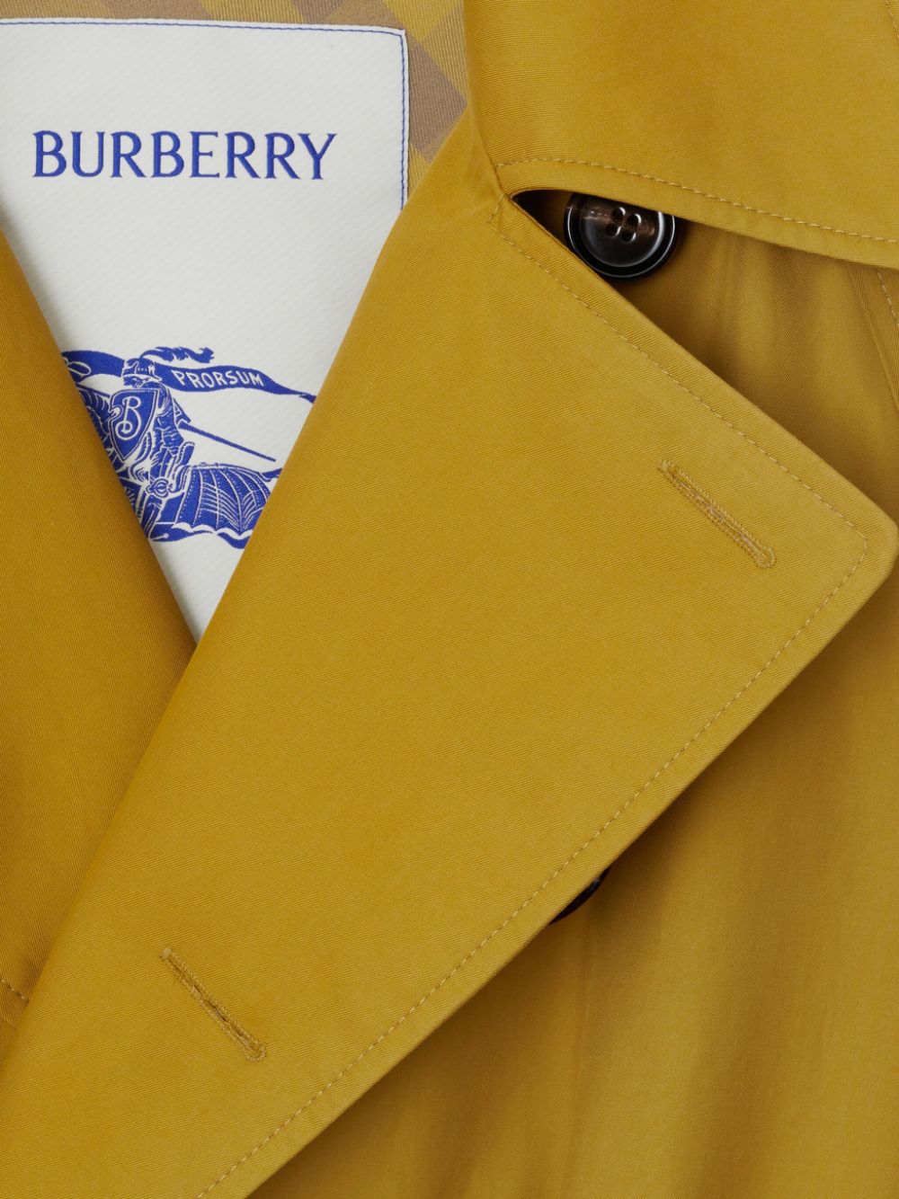 Cheap Burberry long gabardine cotton trench coat Women