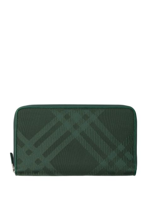 Burberry checked cotton-blend wallet Men