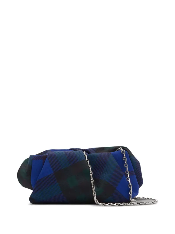 Checkered store clutch bag