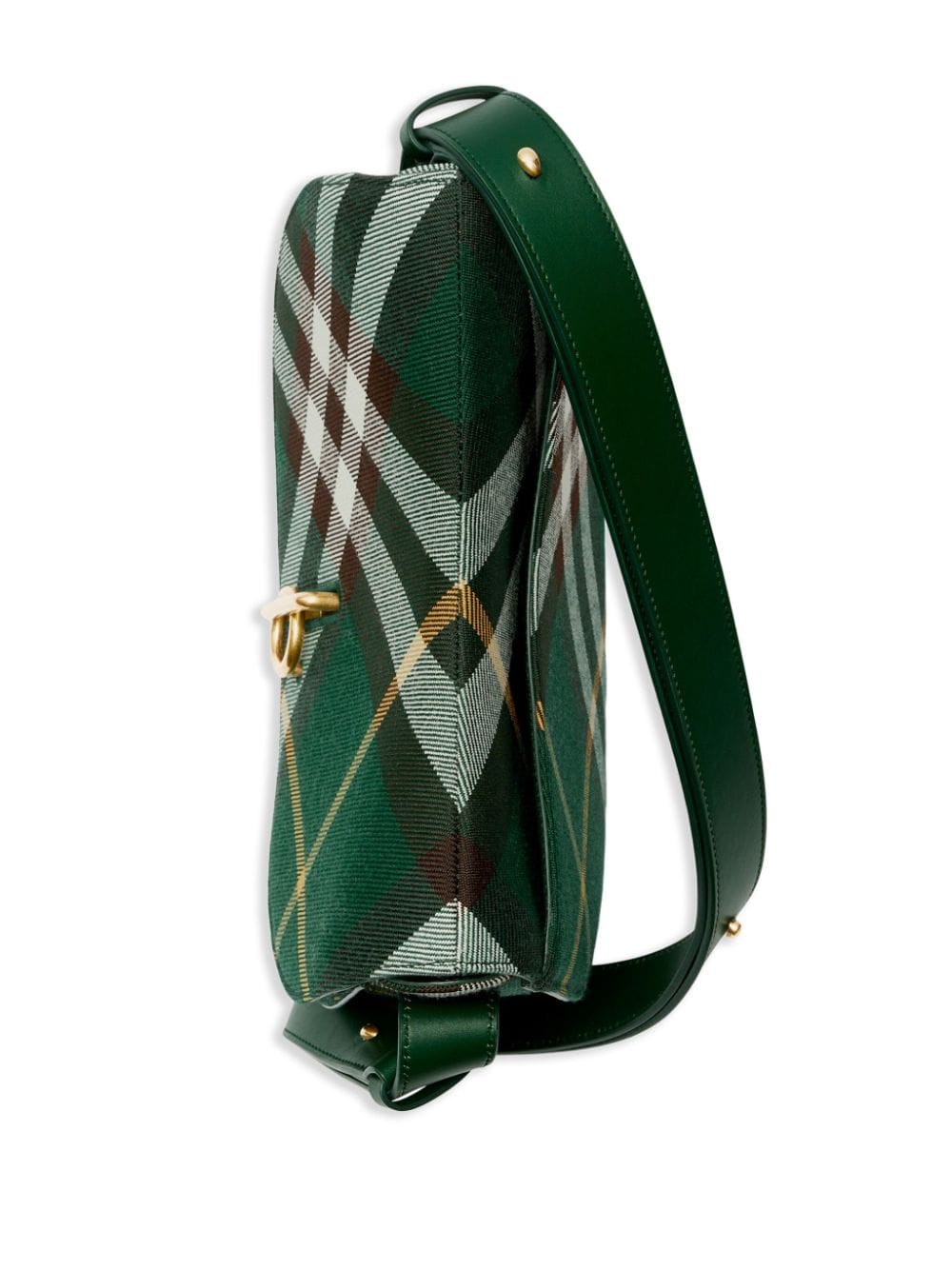Shop Burberry Medium Rocking Horse Leather Bag In Green
