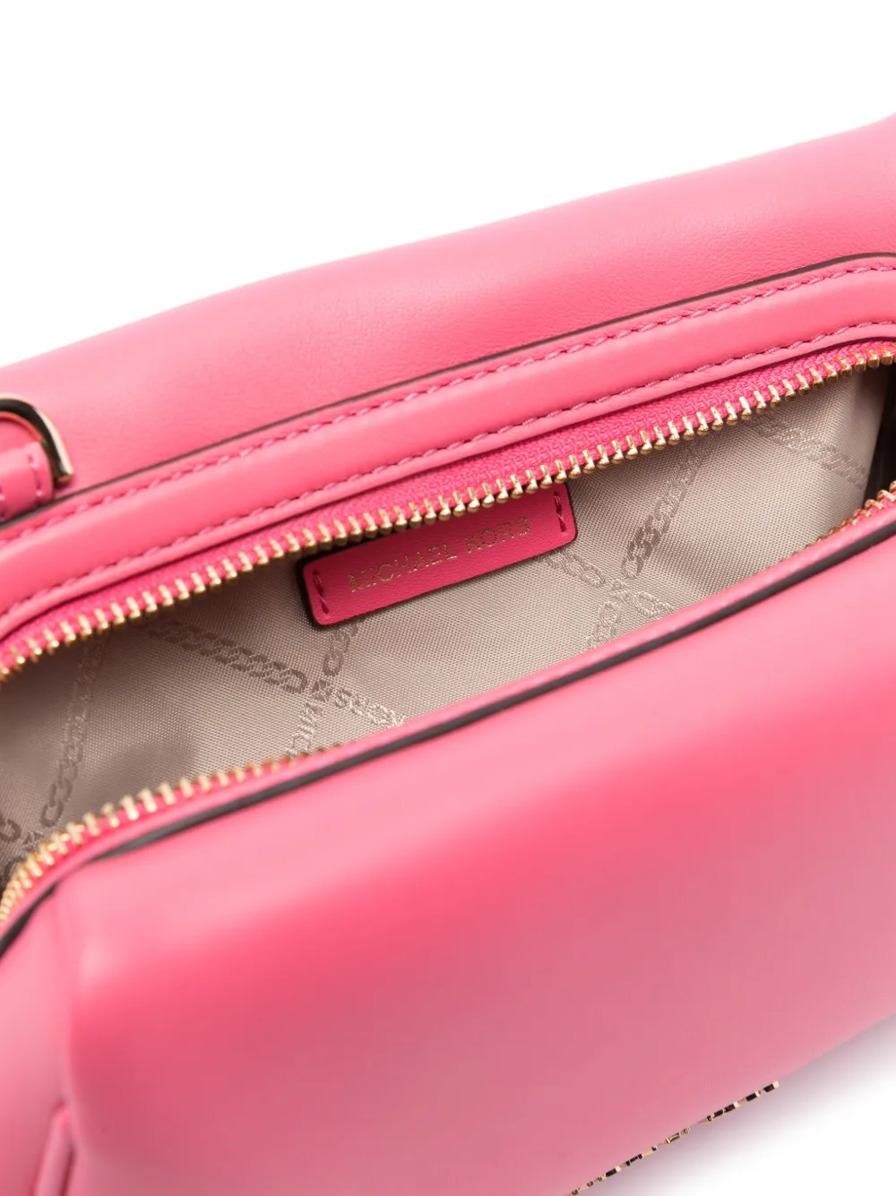 Michael Kors Belle leren crossbodytas Roze