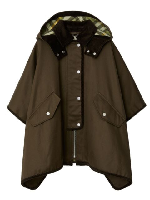Burberry Kids hooded cotton cape