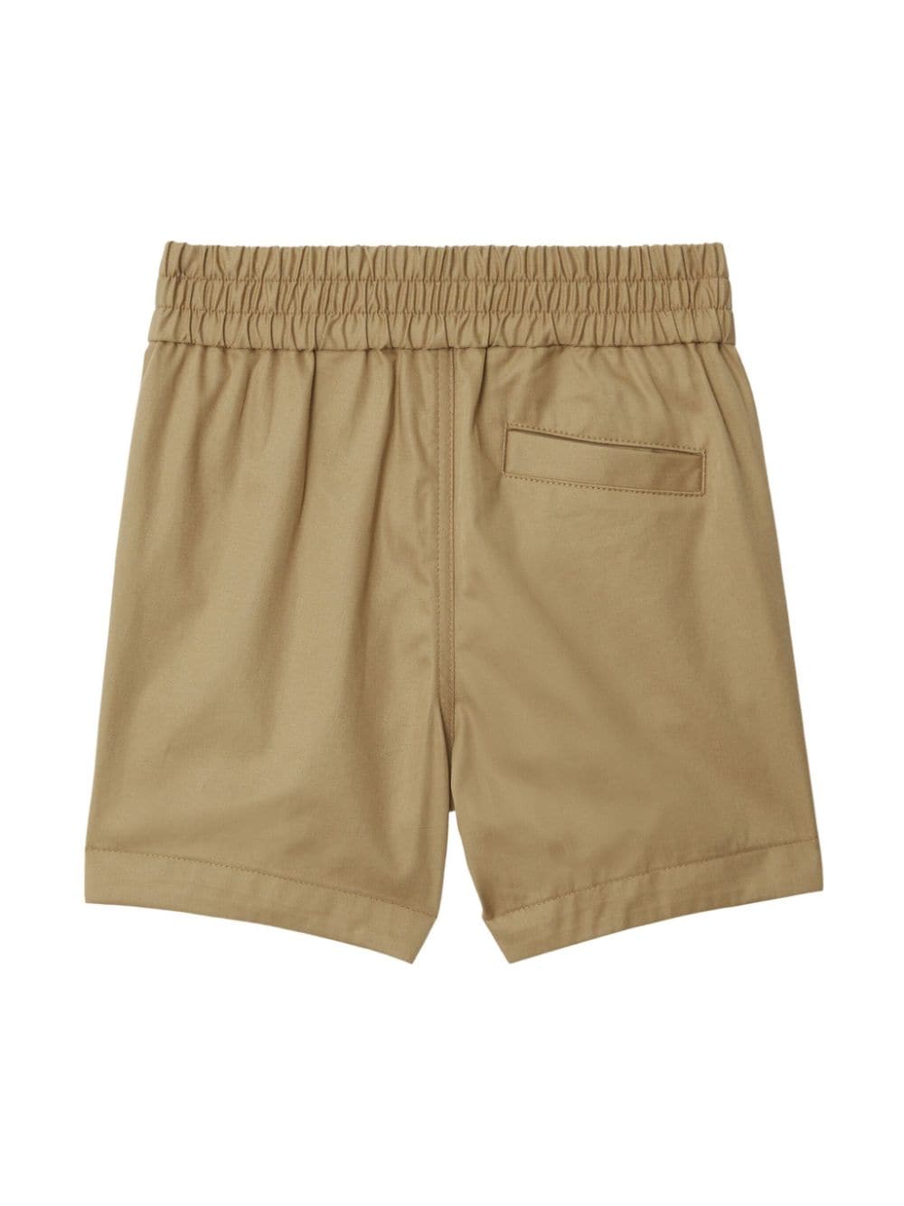 Burberry Kids Equestrian Knight-embroidered cotton shorts Beige