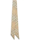 Burberry House Check silk scarf - Neutrals