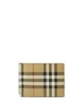 Burberry checked bi-fold clip wallet - Neutrals