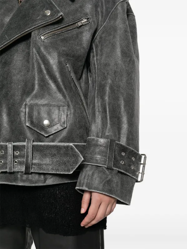 Distressed leather deals jackets