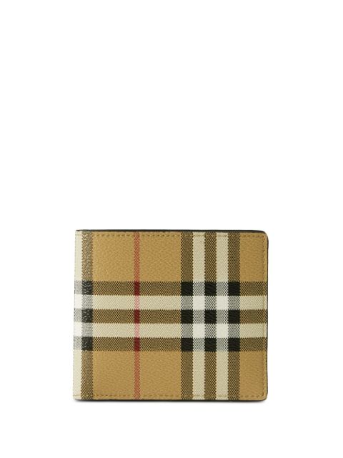 Burberry Vintage Check bifold leather wallet Men