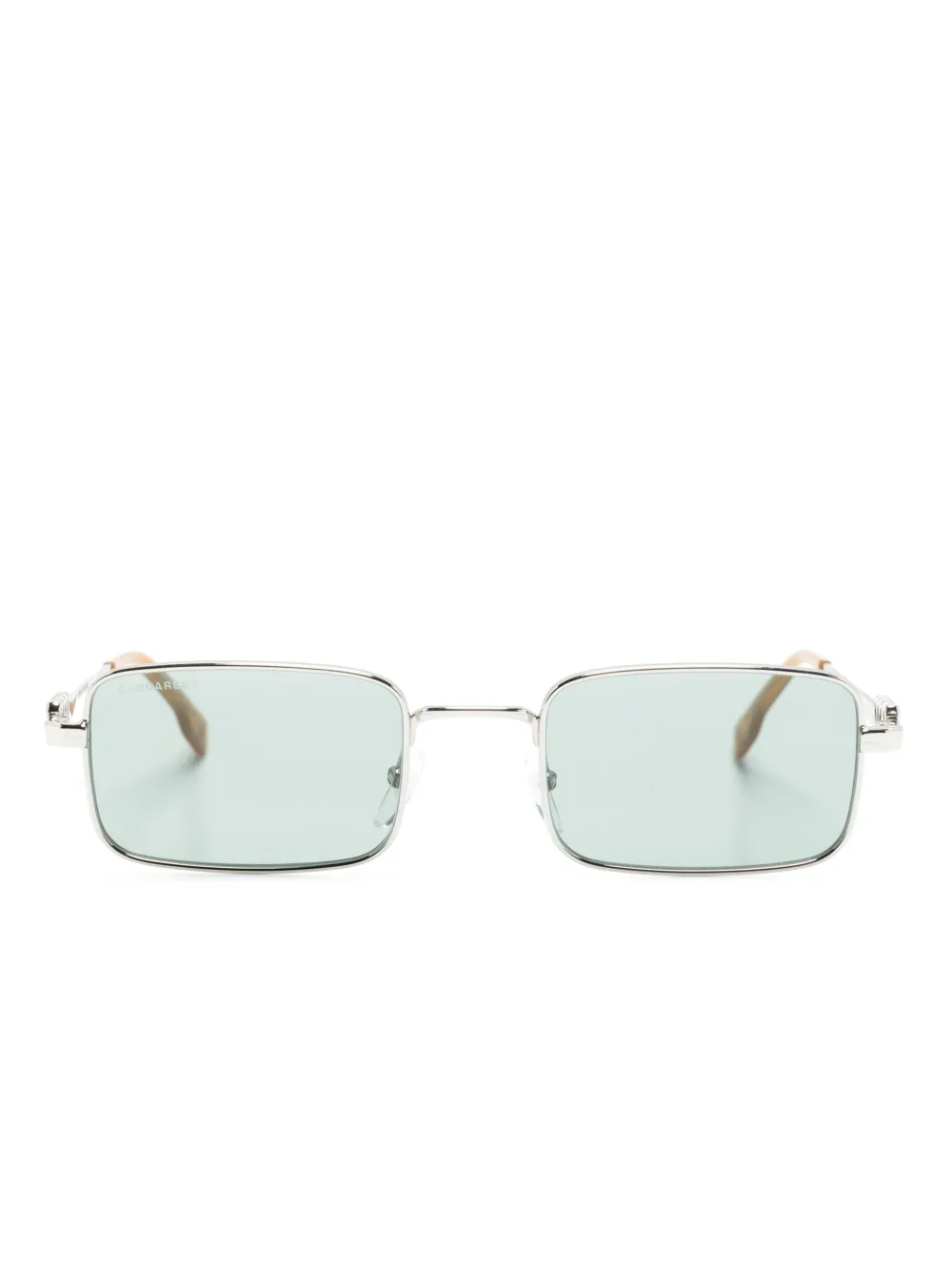 DSQUARED2 EYEWEAR logo-engraved rectangle-frame sunglasses | Silver | Image 1