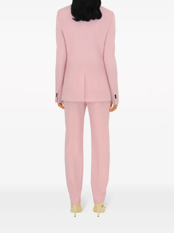 Burberry single-breasted Wool Blazer | Pink | FARFETCH SG