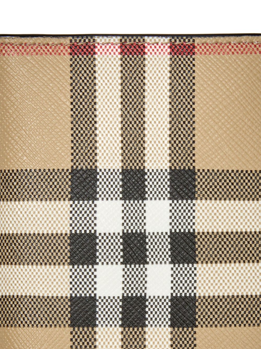 Burberry Vintage check leren portemonnee Beige