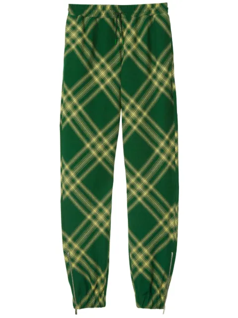 Burberry 체크 울 트랙팬츠