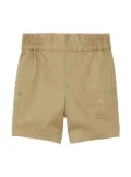 Burberry Kids Equestrian Knight-embroidered cotton shorts - Neutrals