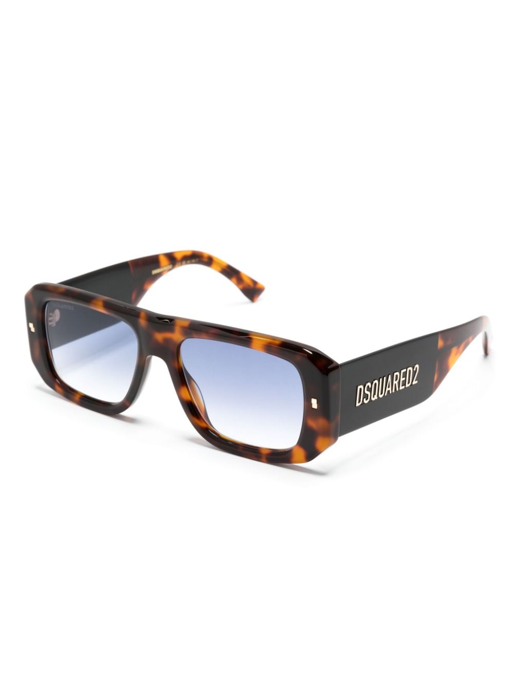 Dsquared2 Eyewear tortoiseshell rectangle-frame sunglasses - Bruin