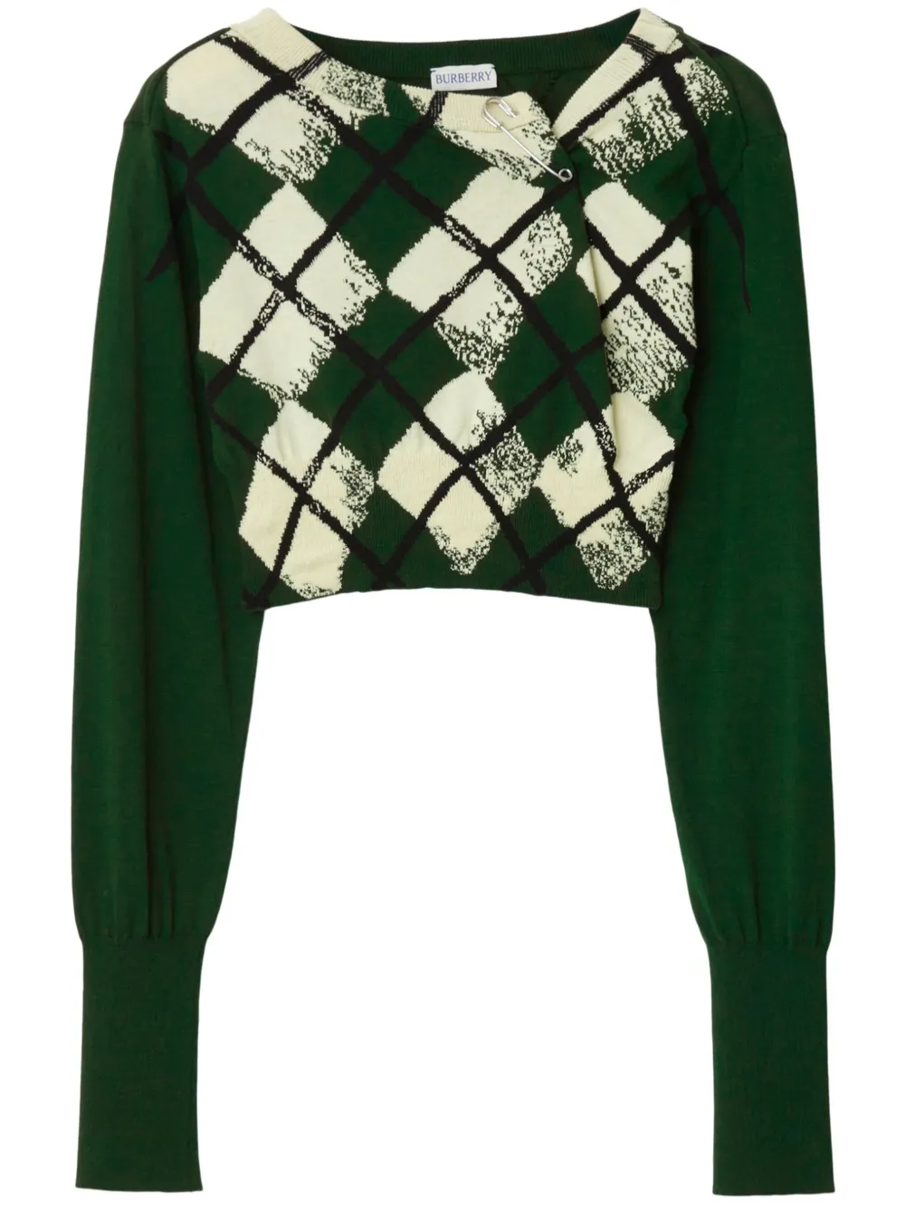 Burberry Maglione crop - Verde