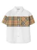 Burberry Kids Vintage Check cotton shirt - White