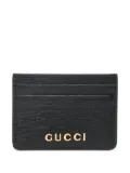 Gucci logo-lettering card holder - Black