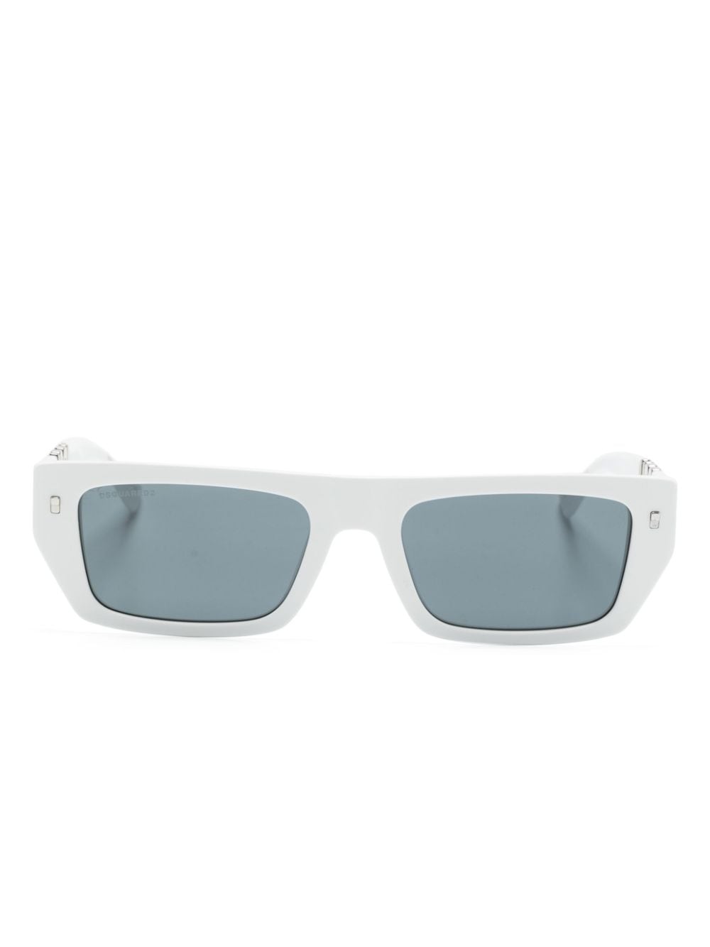 Dsquared2 Icon Rectangle-frame Sunglasses In Weiss