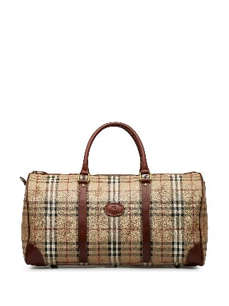 Burberry Pre-Owned 2000s Haymarket Check Travel Bag - Farfetch