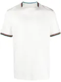 Paul Smith stripe-trim cotton T-shirt - White