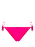 Moschino logo patch side tie bikini bottoms - Pink