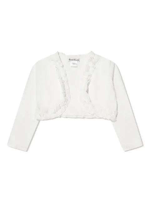 Sarah Louise ruffle-detail cropped jacket