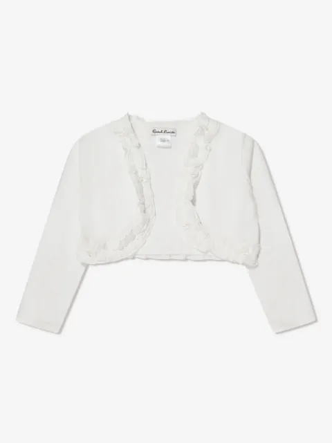 Sarah Louise Cropped-Jacke mit Rüschendetail