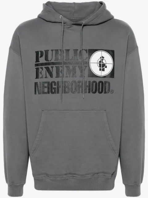 Neighborhood x Public Enemy graphic-print hoodie