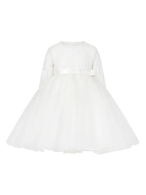 Sarah Louise floral-lace tulle dress