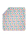 the bonnie mob Checkers organic cotton blanket - Grey