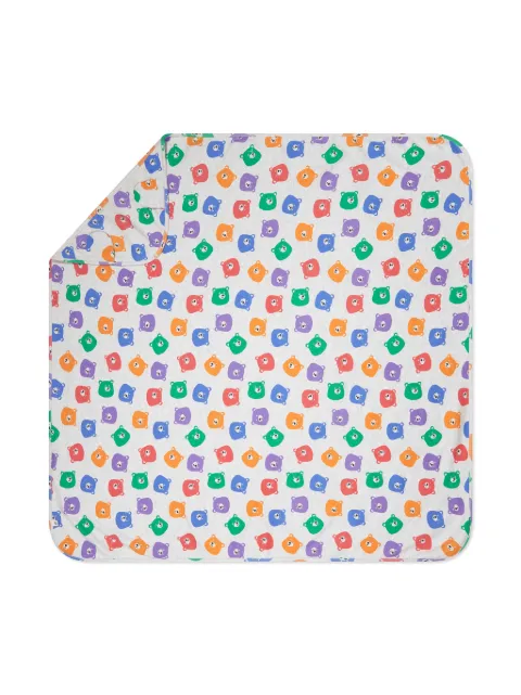 the bonnie mob Checkers organic cotton blanket