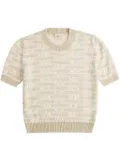 Tod's chain-motif knitted top - Neutrals