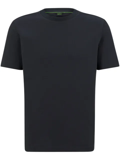 BOSS Camiseta de algodão com logo na gola