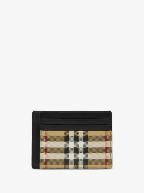 Burberry Vintage Check logo-engraved cardholder 