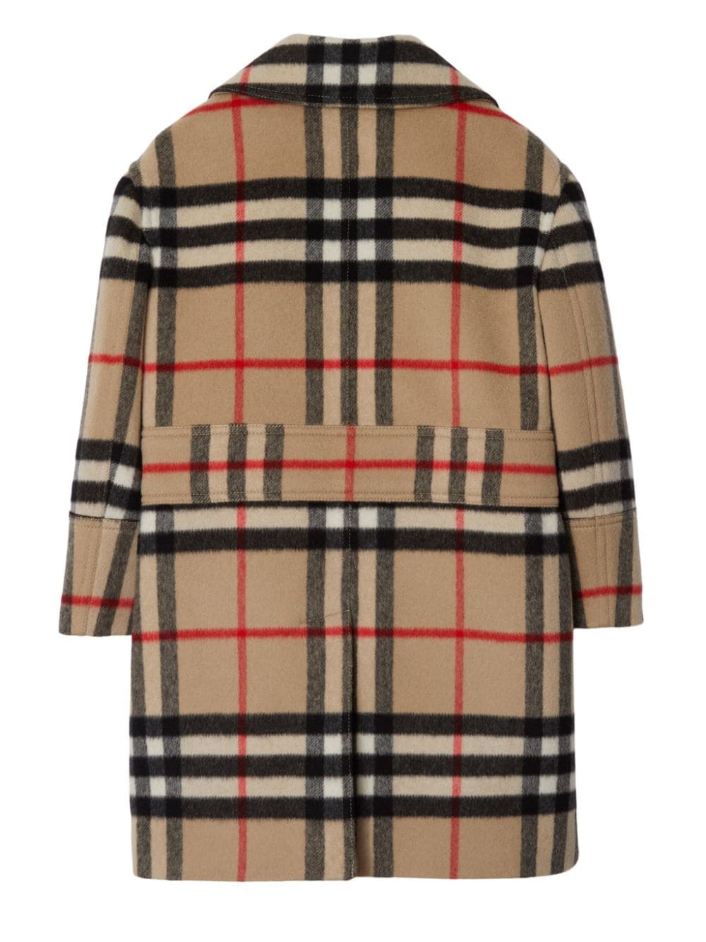 Shop Burberry Vintage-check Double-breasted Coat In Brown