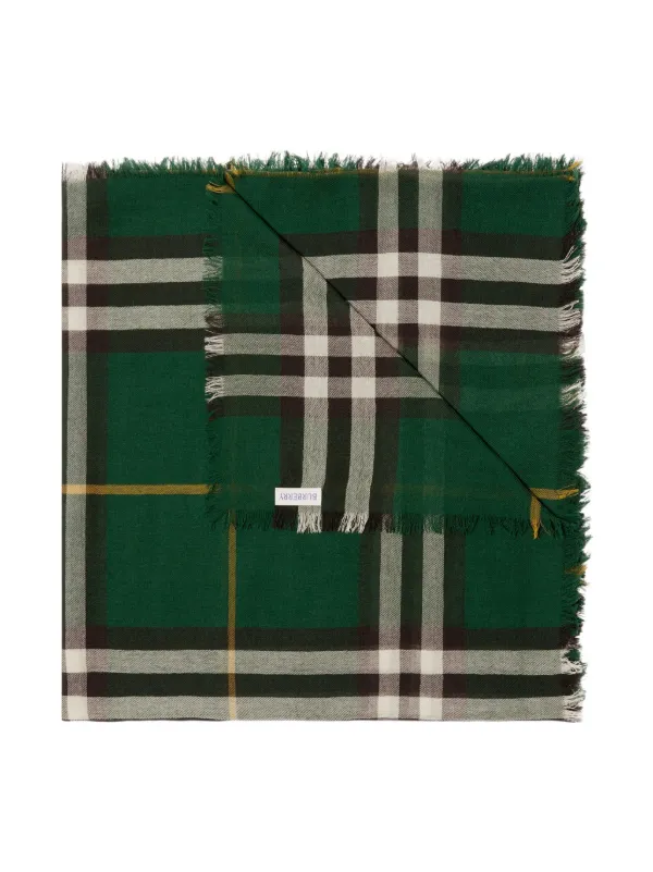 Burberry scarf outlet green