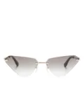 DSQUARED2 EYEWEAR Hype cat-eye frame sunglasses - Gold
