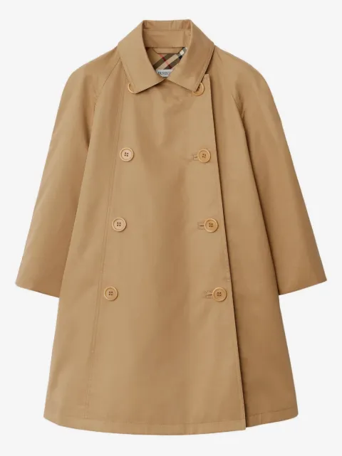 Burberry Kids twill double-breasted coat