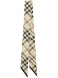 Burberry checked silk scarf - Neutrals