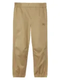 Burberry Kids Equestrian Knight cotton trousers - Neutrals