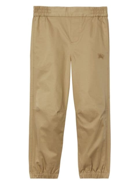 Burberry Kids Equestrian Knight cotton trousers