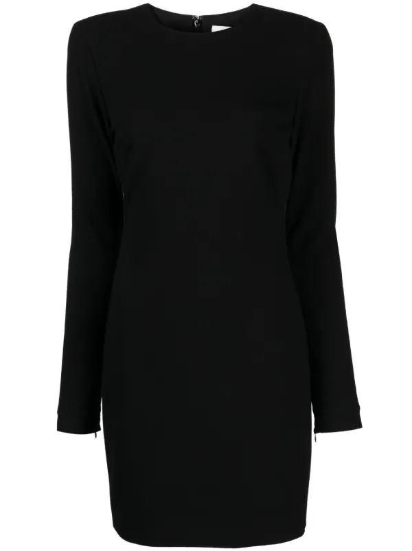 【23AW NEW】Victoria Beckham_woman / クレープ ミニドレス /黒 Victoria Beckham クレープ ミニドレス | ブラック | FARFETCH JP