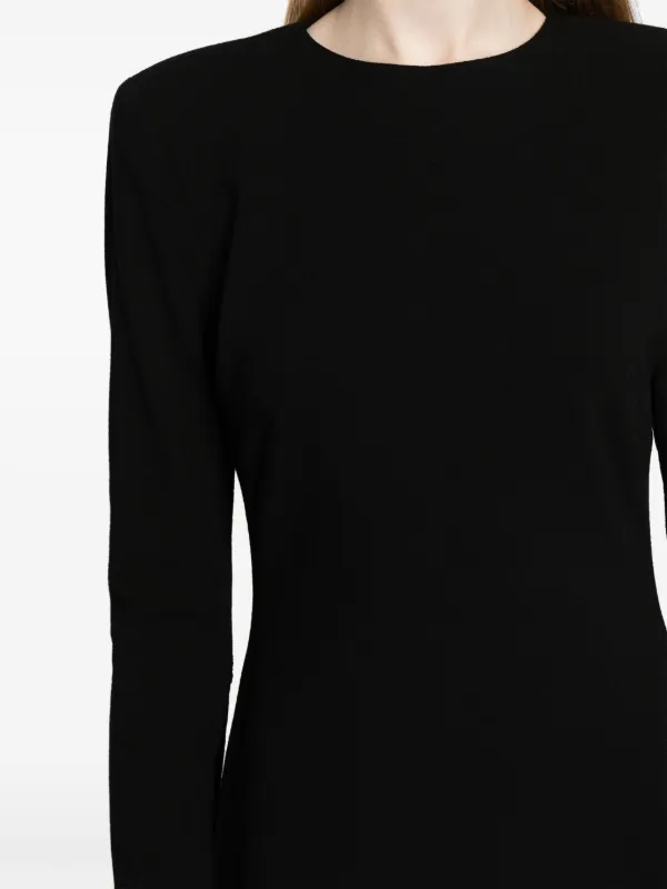 Victoria Beckham クレープ ミニドレス | ブラック | FARFETCH JP